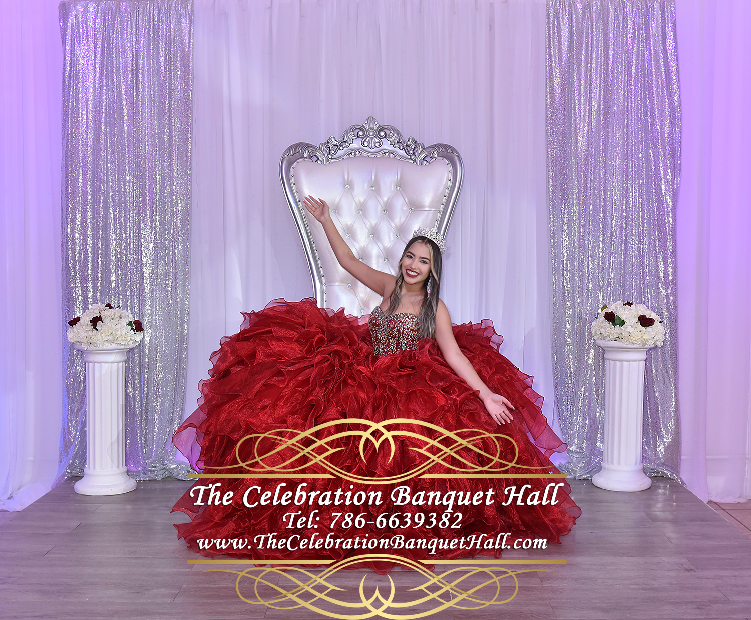 Salon de fiesta para quinceanera